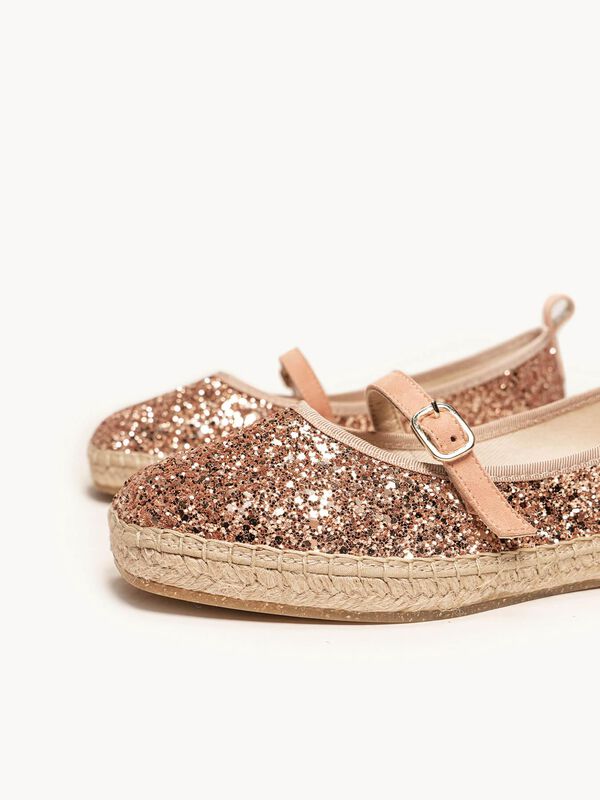 Campanilla Glitter Naranja Claro image number null