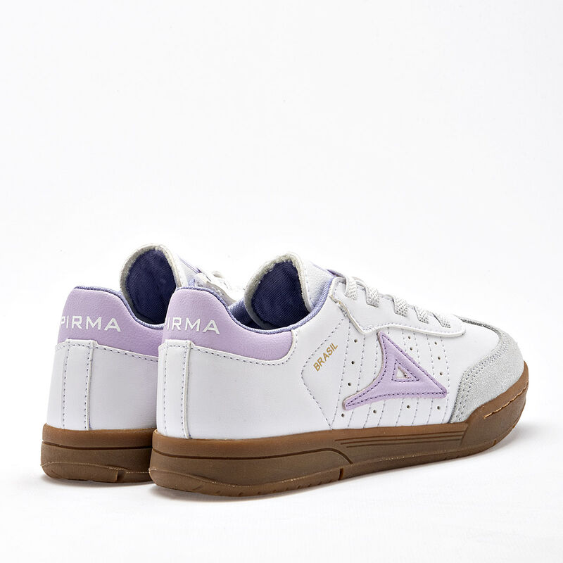 Pirma Tenis urbano para ni&ntilde;a blanco lila gris, ... image number null
