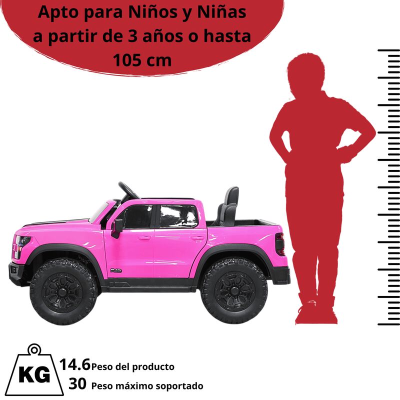 Camioneta El&eacute;ctrica Montable Para Ni&ntilde;os 12v Con... image number null