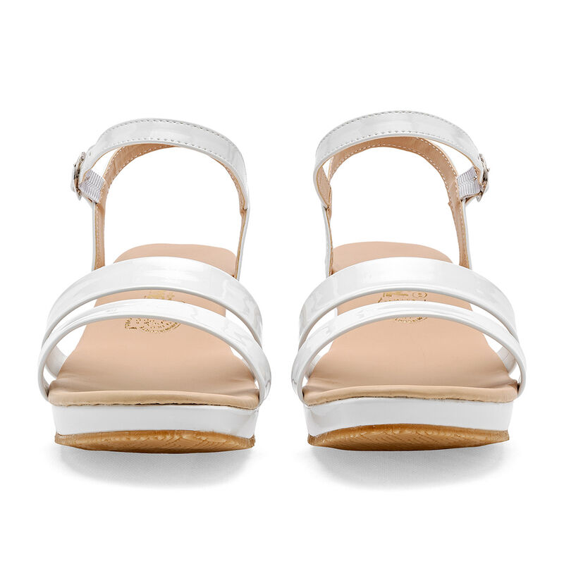 Caramel Sandalia Con Cu&ntilde;a Para Mujer Blanco Cod... image number null