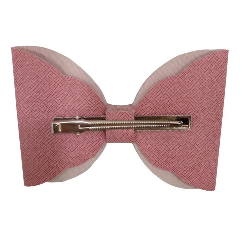 Broche Con Mo&ntilde;o Para Cabello Rosa Rojo Quemado image number null