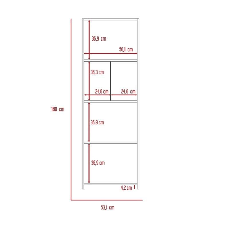 Librero Tanix Miel y Blanco Virtual Muebles image number null