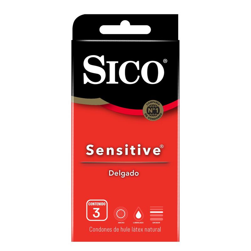 PRESERVATIVOS SENSITIVE SICO C/3 1PZA image number null