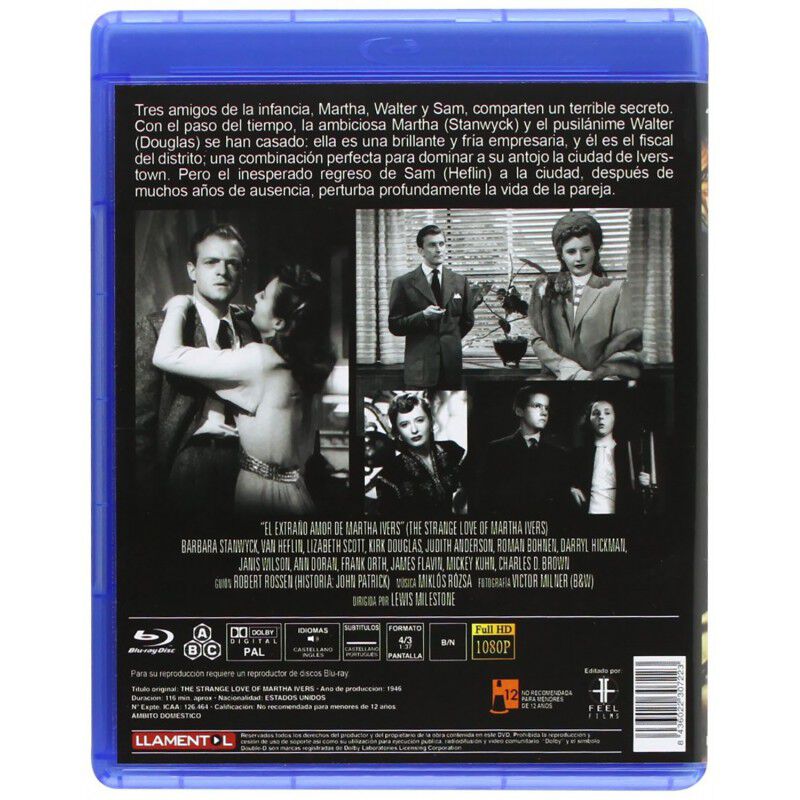 El Extra&ntilde;o Amor De Martha Ivers [blu-ray] (1946... image number null