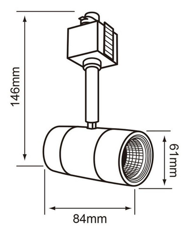 Lampara Spot Riel Led Inteligente 7w Atenuable ... image number null