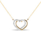 Gargantilla Coraz&oacute;n Bicolor 10k Con Zirconias (sku C) | Bizzarro