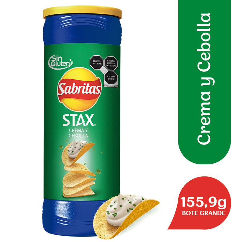 STAX CREAM & ONION SABRITAS 155 GR image number null