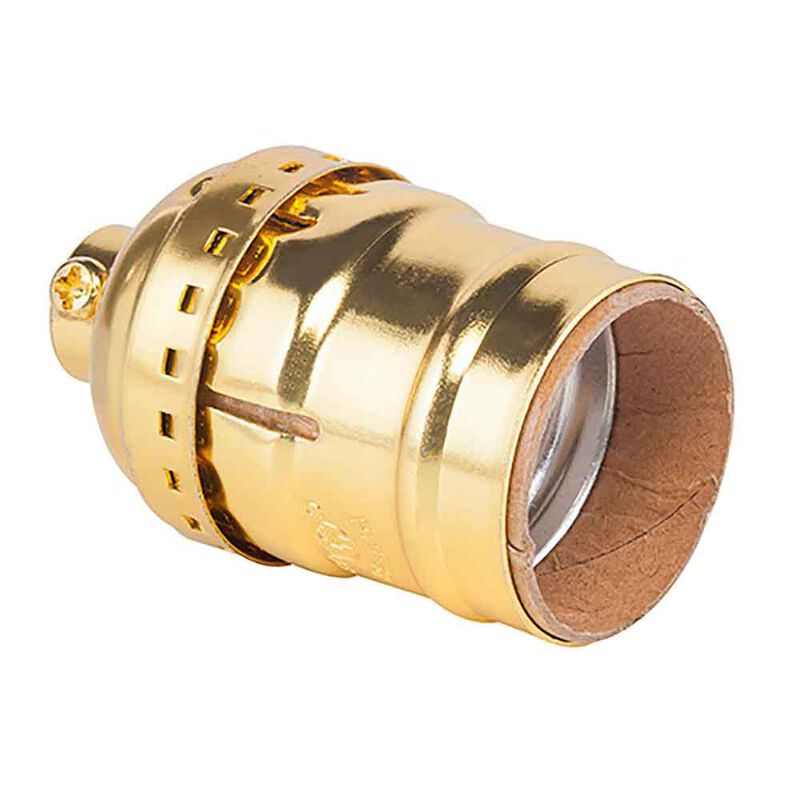 Portalámpara latonado sencillo image number null