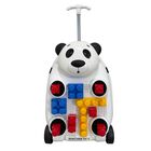 Maleta Rigida Peaktour Panda Kids 18 pulgadas Bloques Color Blanco Tama&ntilde;o Chico