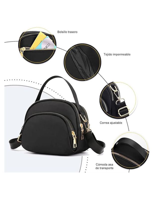 Bolsa Crossbody Pink Brule Estilo Chic Para Muj... image number null