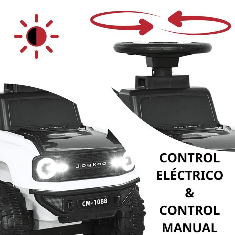 Montable El&eacute;ctrico para Ni&ntilde;os H&iacute;brido con Bast&oacute;... image number null