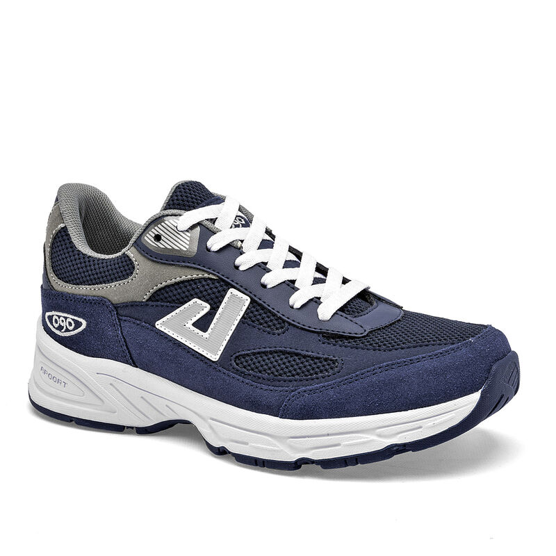 Apoort Tenis urbano para hombre. Marino gris image number null