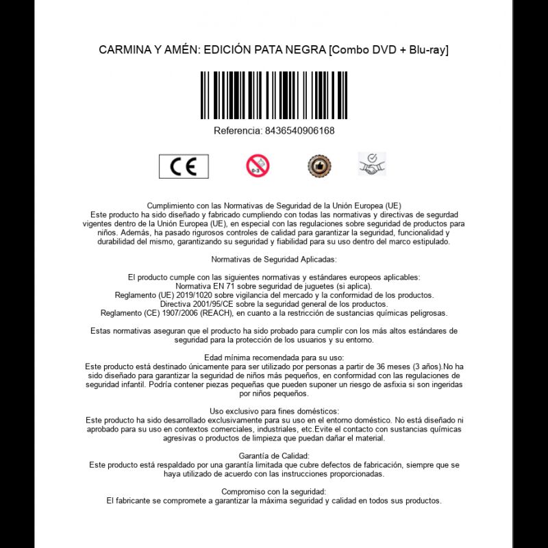Carmina Y Am&eacute;n. (Edici&oacute;n Pata Negra) [Blu-ray, ... image number null