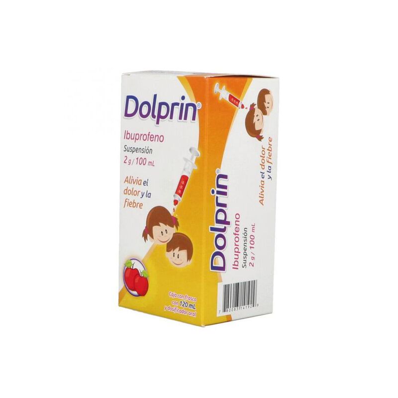 Dolprin suspension Ibuprofeno 100 mg 120 ml image number null