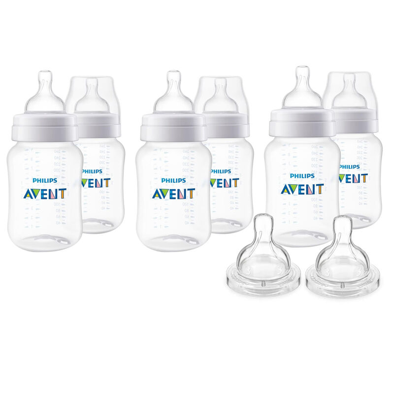 Set Regalo Biberones Avent Antic&oacute;licos 9oz 8pz image number null