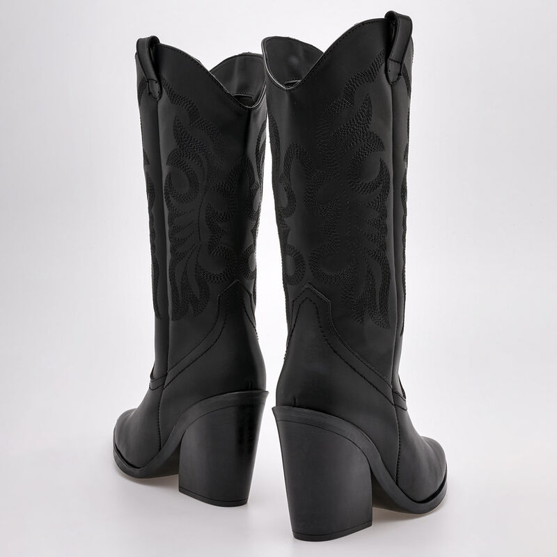 Kiut Bota con peluche para mujer negro image number null