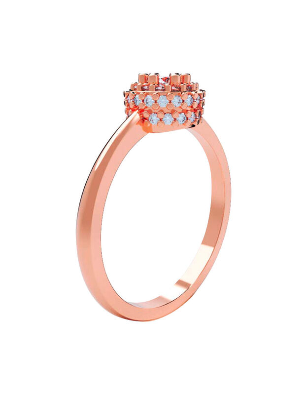 Anillo de Compromiso de 14K con Diamante de Lab... image number null