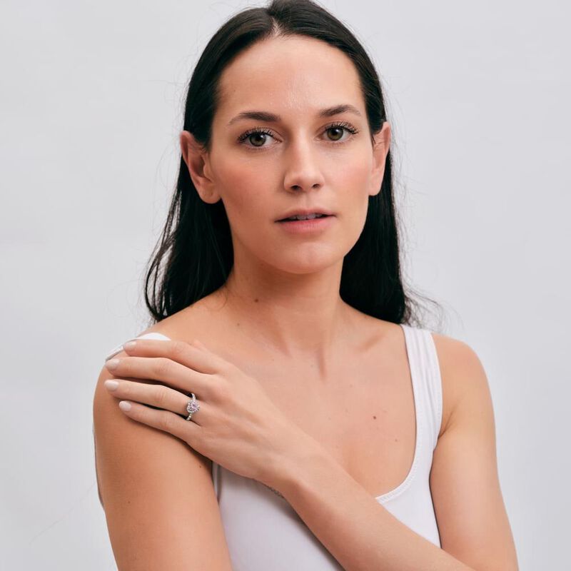 Anillo de Compromiso LuckyLy Amira Acabado Bril... image number null