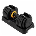 Mancuerna Pesa Ajustable 25kg 10 Ajustes Discos Gimnasio Pro Negro Centurfit