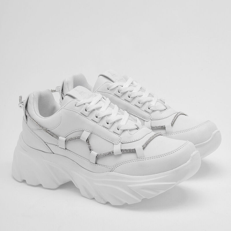 Clasben Tenis urbano para mujer blanco image number null