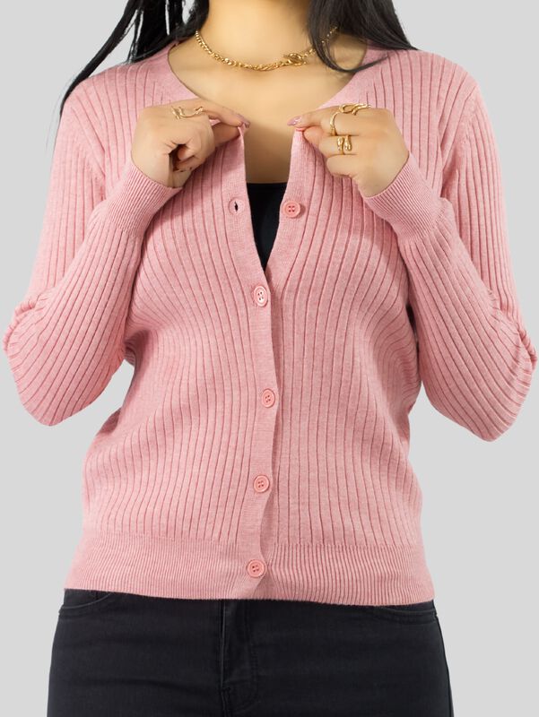 Su&eacute;ter Para Mujer De Manga Larga Con Botones A ... image number null