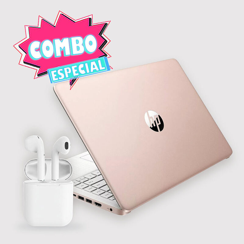 Combo laptop HP 14" Celeron 64Gb 4Gb Ram Rosa/D... image number null