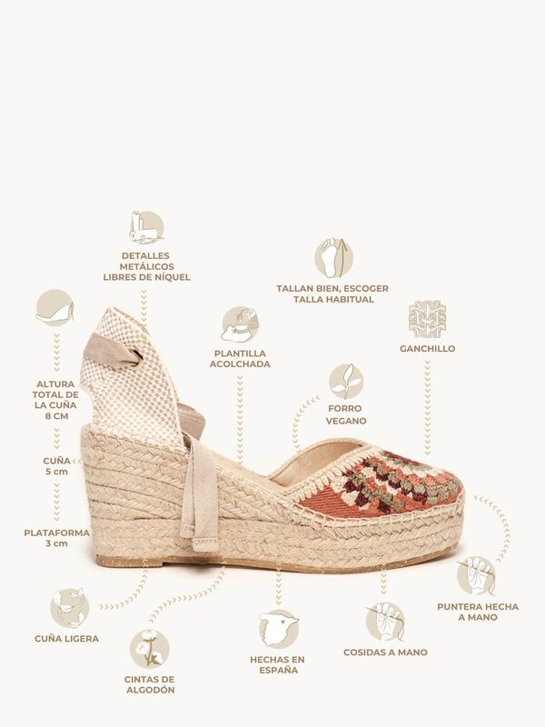 Alpargata de Cu&ntilde;a Media Plataforma Romero Burde... image number null