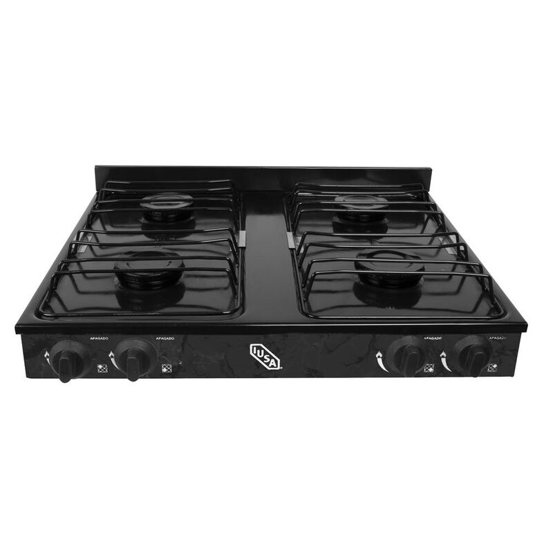 Parrilla A Gas 4 Quemadores Caper Negro Jaspe image number null