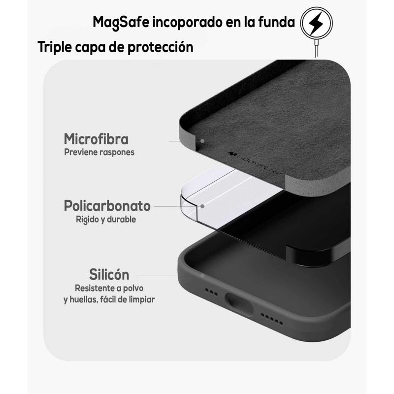 Funda Mercury Goospery Mag Soft Case Para Iphon... image number null