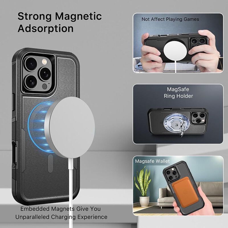 Funda Mybat Fortress Para Iphone 16 Pro Max - N... image number null
