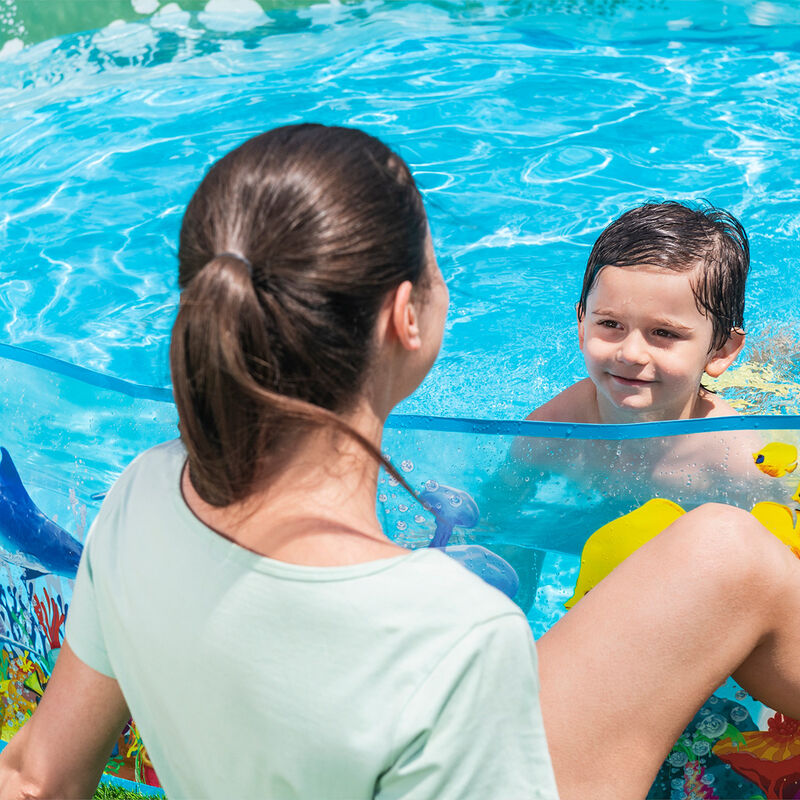 Alberca R&iacute;gida 2.44X46cm Redonda Decorada Mar C... image number null