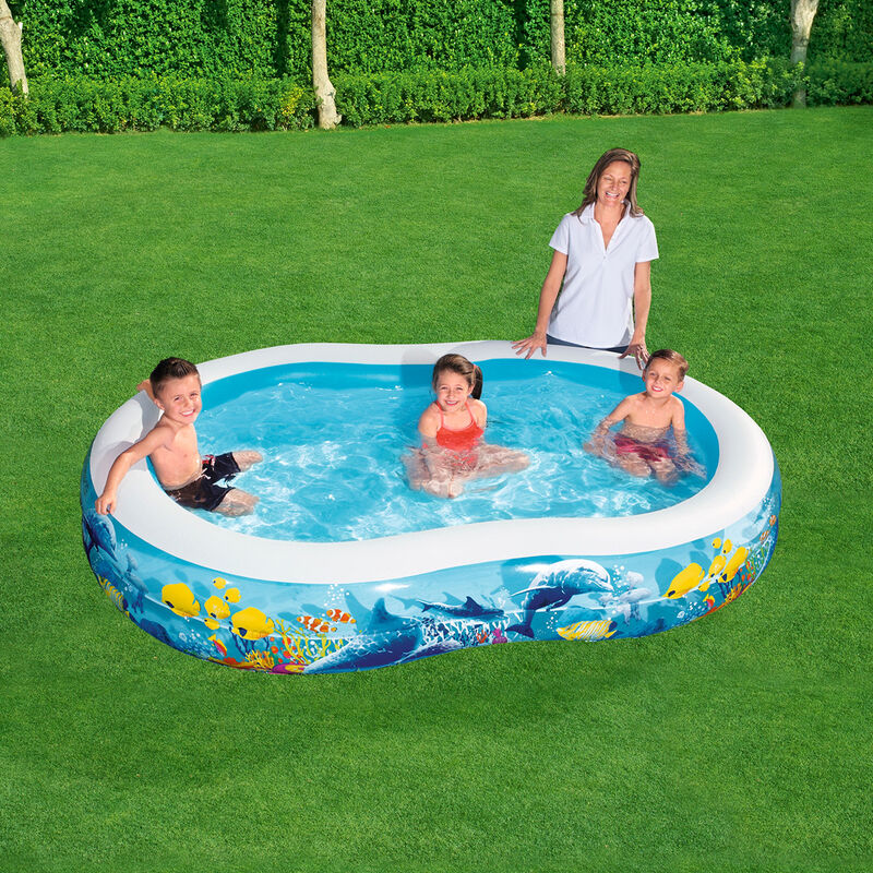 Alberca Inflable 2.62X1.57X46cm Curva 2 Anillos... image number null