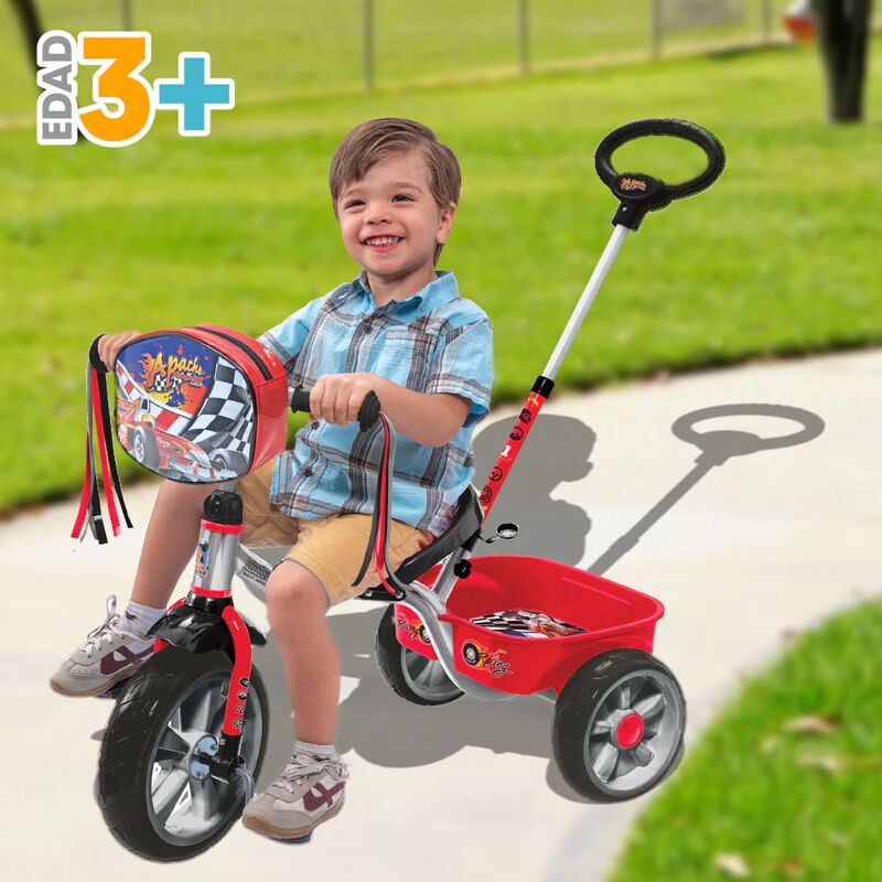 Triciclo Con Barra De Empuje Apache image number null