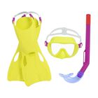 Conjunto de Esnórquel con Aletas Bestway Crusad... Conjunto de Esnórquel con Aletas Bestway Crusader Essential Niños 3+