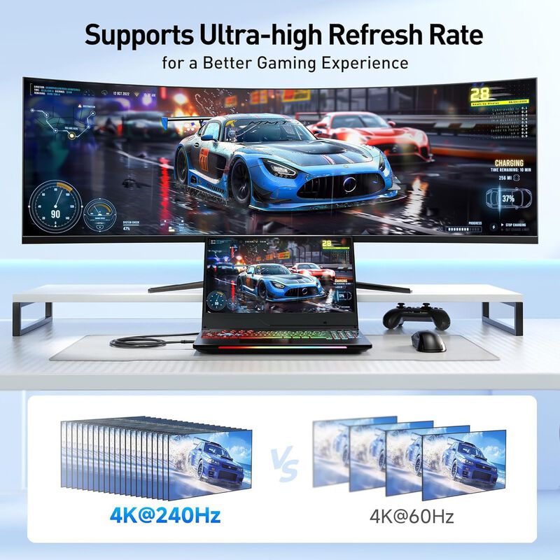 Cable Usb C A Displayport 1.4 Matters 8k @60hz image number null