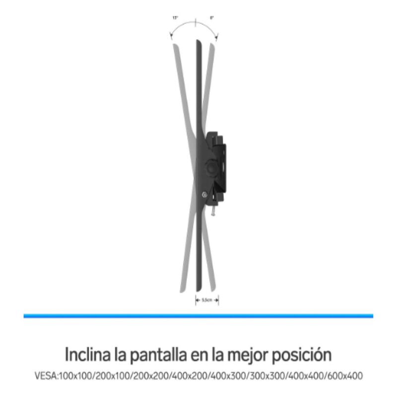 Soporte para pantallas de 37&rdquo; a 83&rdquo;, con ajuste... image number null