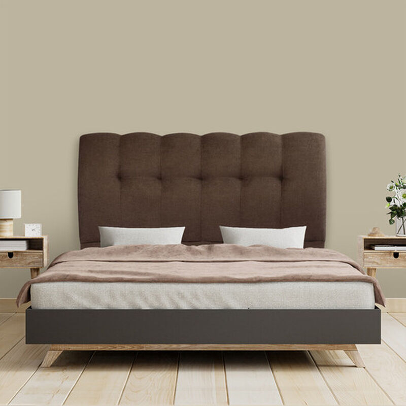 Cabecera Queen Size Dicasa Nube Chocolate image number null