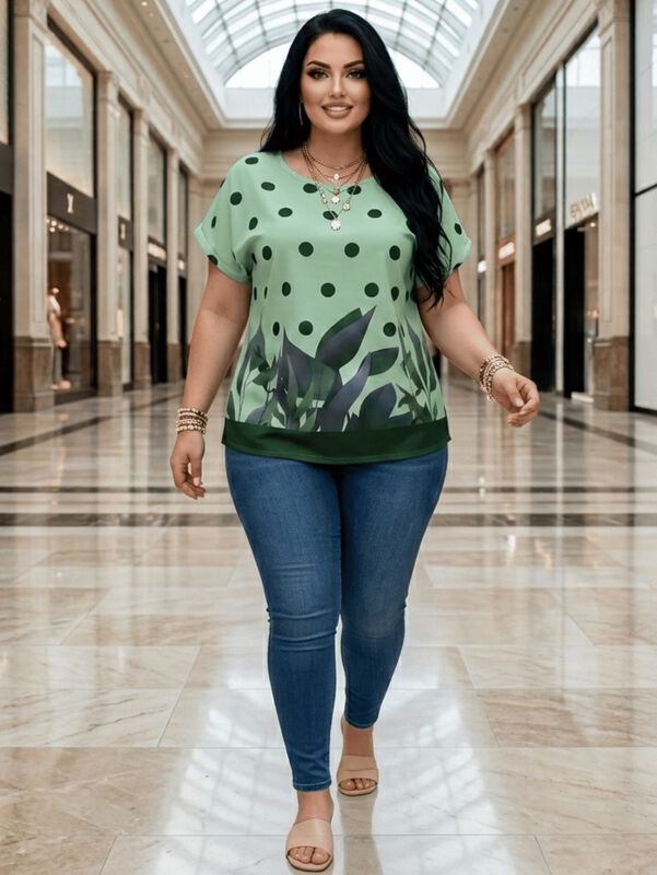 Blusa Casual Bluson Malabis Bl-1041 Verde image number null