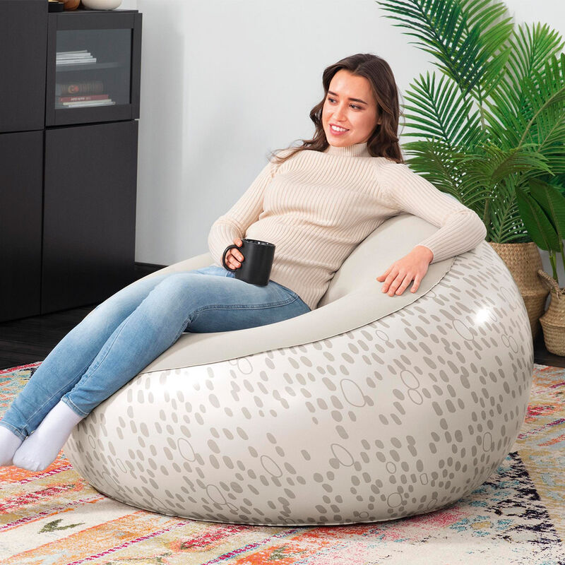 Sill&oacute;n Inflable 3 Colores Azul/Rojo/Caf&eacute; 1.12m ... image number null