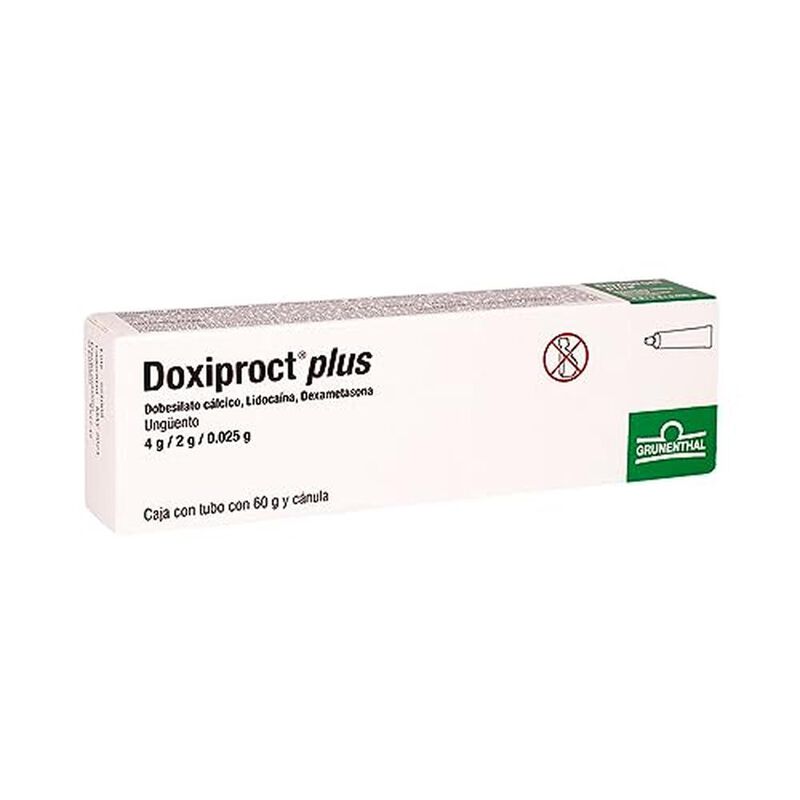 Doxiproct plus, 4 g/2 g/0.025 g ung&uuml;ento 60 g y... image number null