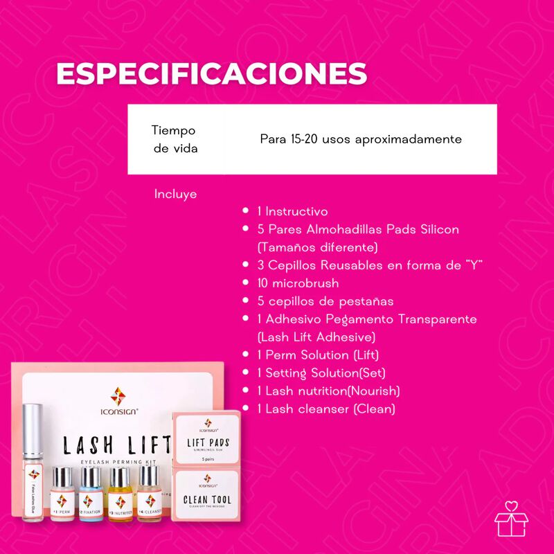 Kit Lash Lifting de Pesta&ntilde;as Rizado Marca Icons... image number null