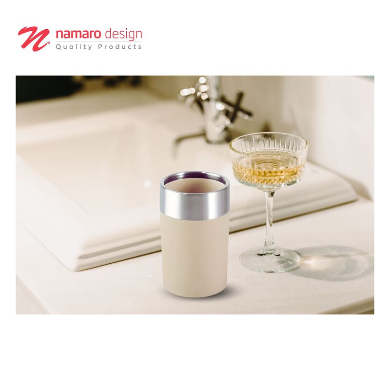 Vaso De Acero Inoxidable Con Pvc Caramel Namaro... image number null