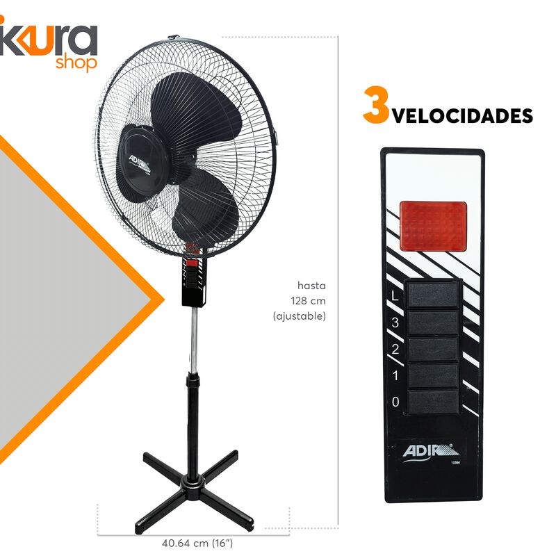 Ventilador 3 En 1 de 16 pulgadas 3 Velocidades ... image number null