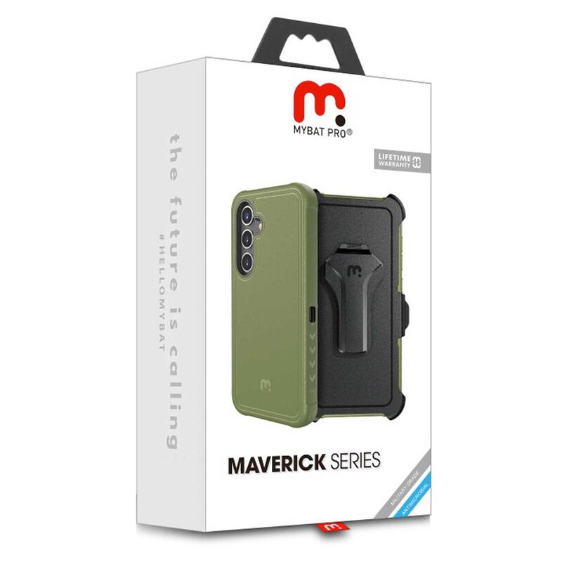 Funda MYBAT Maverick clip para Samsung S24 Verd... image number null