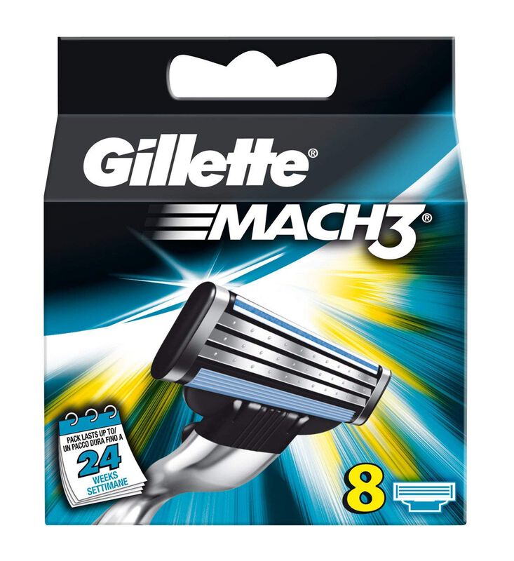 Navajas Gillette Mach 3, Paquete De 8 Unidades,... image number null