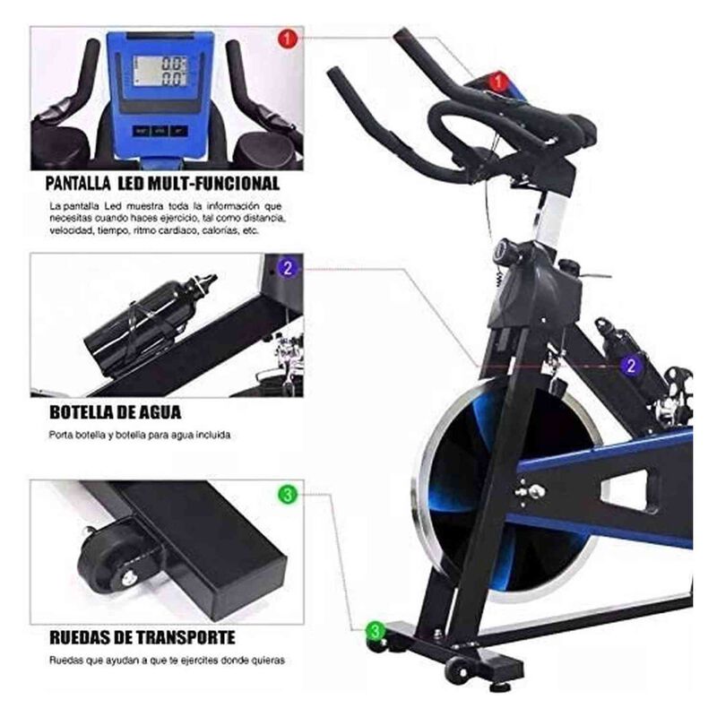 Bicicleta Est&aacute;tica 18kg Profesional Uso Rudo Fi... image number null