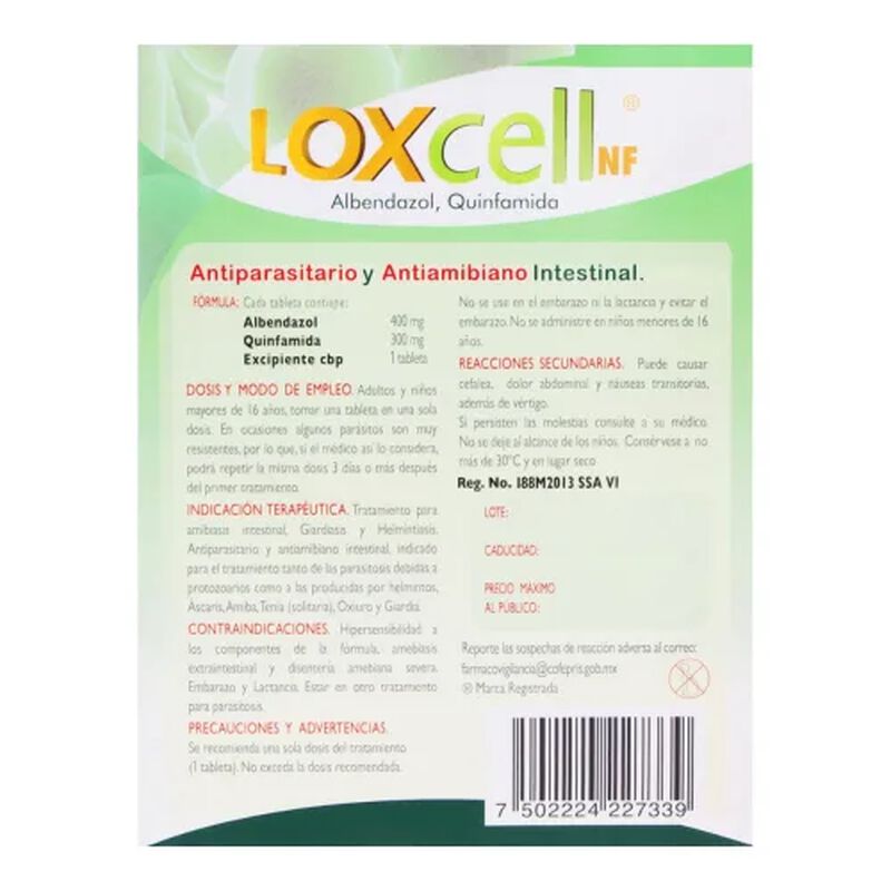 LOXCELL NF CAJA C1 TABLETA image number null