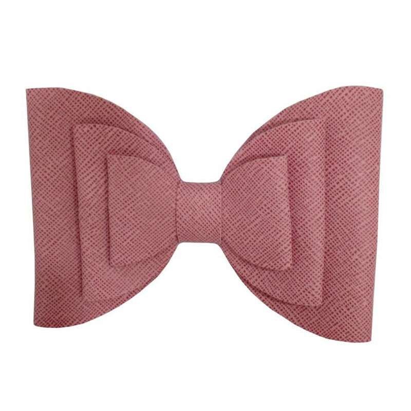 Broche Con Mo&ntilde;o Para Cabello Rosa Rojo Quemado image number null