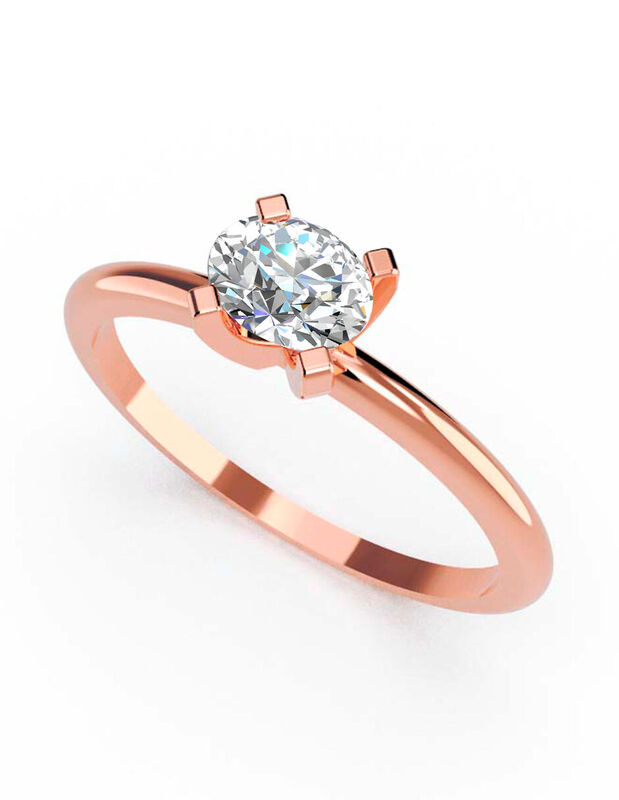 Anillo de Compromiso en Oro de 10K con Circonia... image number null