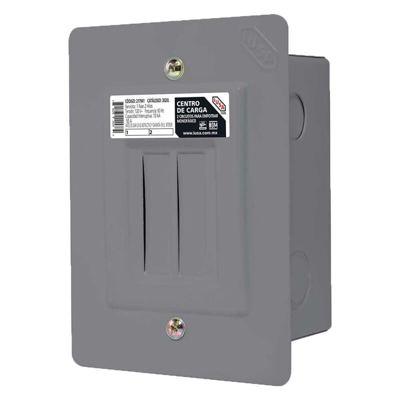 Centro De Carga Iusa Monofásico Para Empotrar image number null